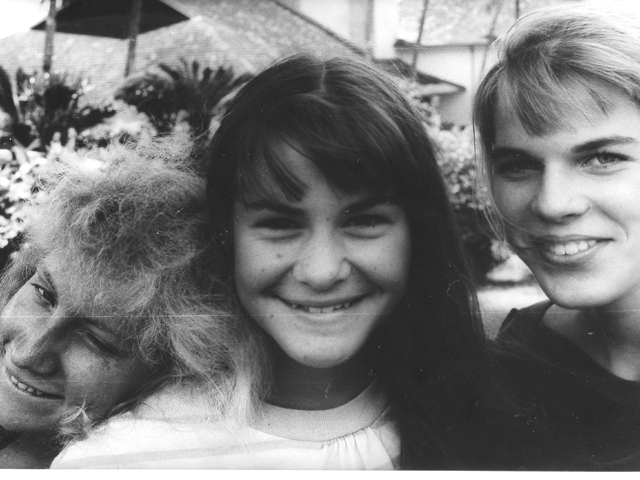 Jai with Tia and Esta in High School