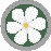 Flower Wht./Grn.